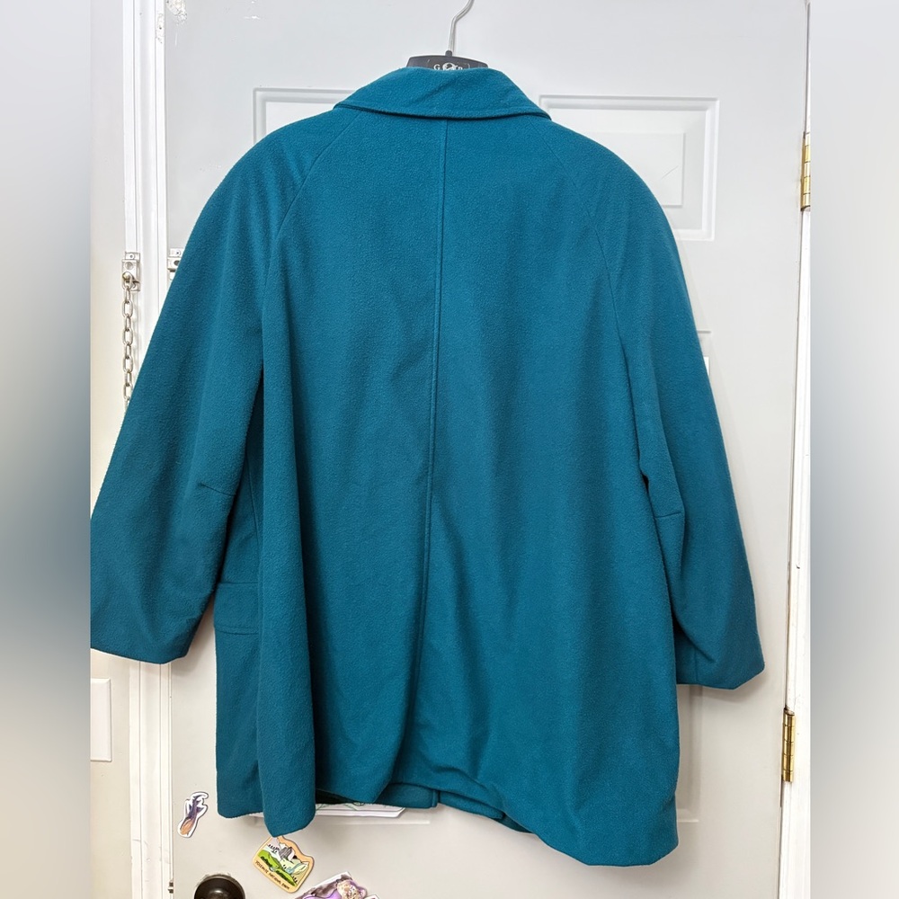 Vintage 60’s American Ladies Union Made Teal Peacoat - Picture 2 of 13